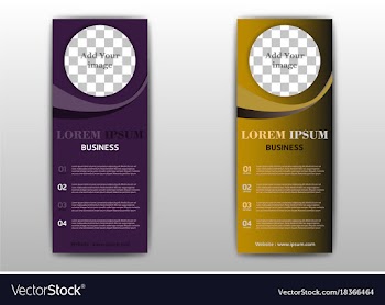 Sets of advertisement flyer design elements eps10 vector image