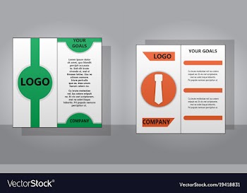 Sets of modern light business card template for vector image