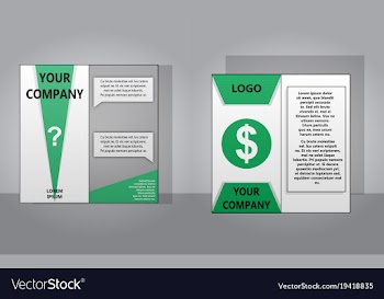Sets of modern light business card template for vector image