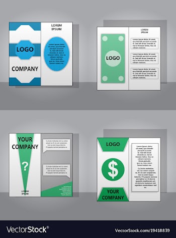 Sets of modern light business card template for vector image