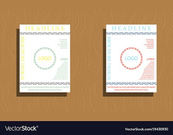 Sets of modern light business card template for vector image