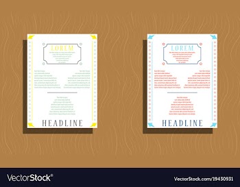 Sets of modern light business card template for vector image