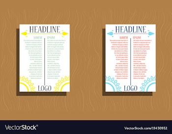 Sets of modern light business card template for vector image