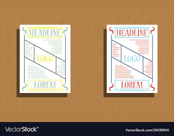 Sets of modern light business card template for vector image