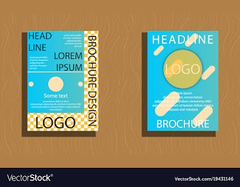 Sets of modern light business card template for vector image