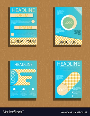 Sets of modern light business card template for vector image