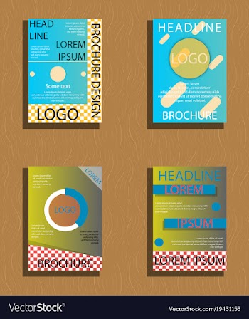 Sets of modern light business card template for vector image
