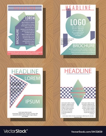 Sets of modern light business card template for vector image