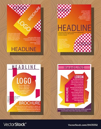 Sets of modern light business card template for vector image