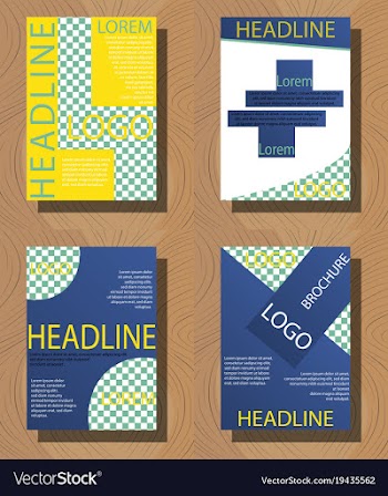 Sets of modern light business card template for vector image