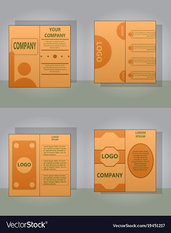 Sets of modern light business card template for vector image