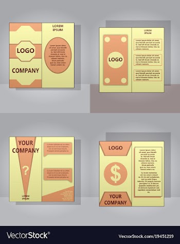 Sets of modern light business card template for vector image
