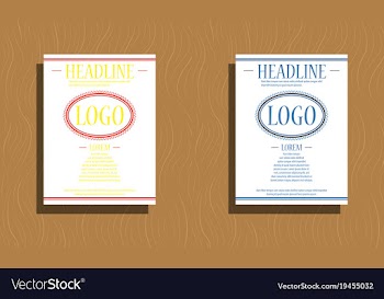 Sets of modern light business card template for vector image