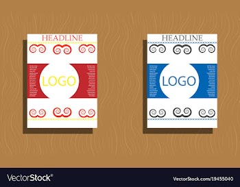Sets of modern light business card template for vector image