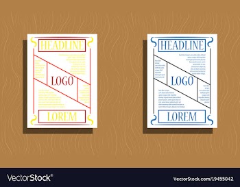 Sets of modern light business card template for vector image