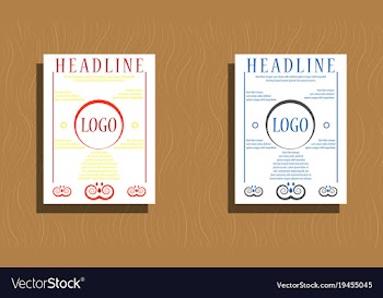 Sets of modern light business card template for vector image