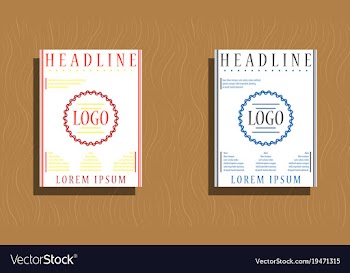 Sets of modern light business card template for vector image