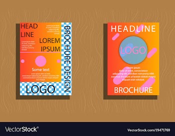 Sets of modern light business card template for vector image