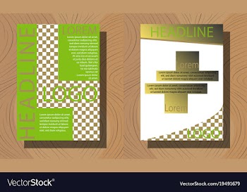 Sets of modern light business card template for vector image