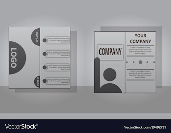 Sets of modern light business card template for vector image