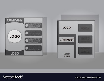 Sets of modern light business card template for vector image