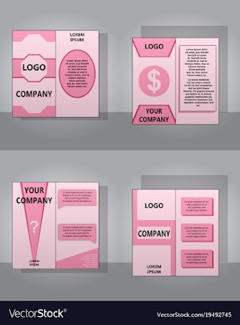 Sets of modern light business card template for vector image