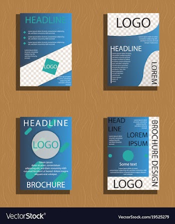 Sets of modern light business card template for vector image