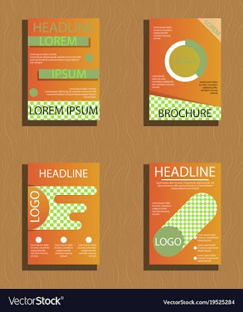 Sets of modern light business card template for vector image