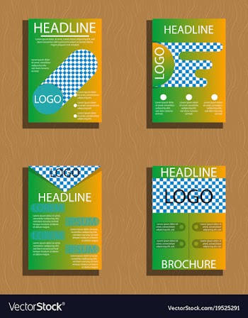 Sets of modern light business card template for vector image