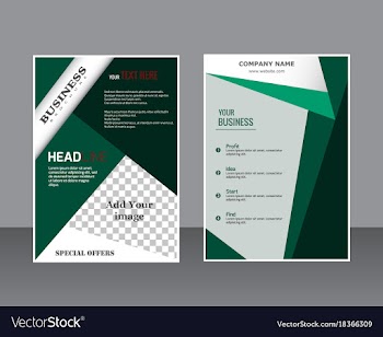 Sets of vertical business card print template vector image