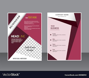 Sets of vertical business card print template vector image