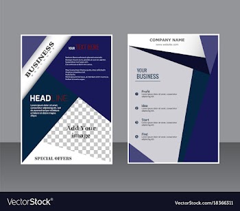 Sets of vertical business card print template vector image