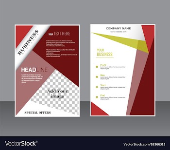 Sets of vertical business card print template vector image