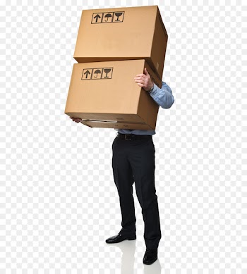 Sevastopol Gomel Krasnodar Freight transport - The images of people holding cardboard boxes 