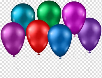 Seven assorted-color balloons, Balloon , Balloons transparent background PNG clipart