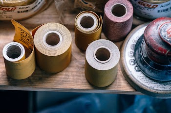 Several Sand Paper Rolls
