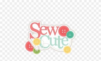 Sew Cute Title Svg Scrapbook Cut File Cute Clipart - Miss Kate Cuttables Sewing