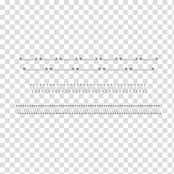 Sew patterns illustration, Line Black and white Angle Point, Needle stitched dividing line material transparent background PNG clipart