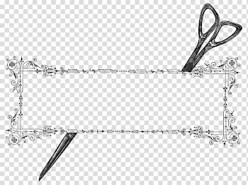 Sewing Frames Ornament, vintage label transparent background PNG clipart