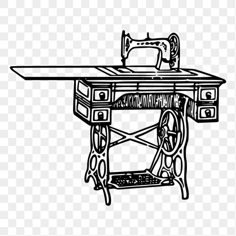 Sewing machine png sticker, vintage | Free PNG - rawpixel