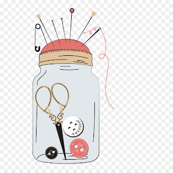 Sewing machine Sewing needle Thread - Vector pattern material sewing needle and thread live 