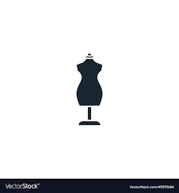sewing mannequin creative icon from handmade