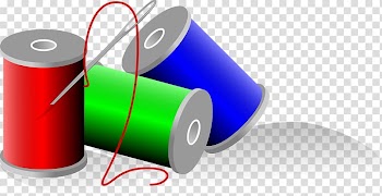 Sewing needle Thread Sewing machine , Round colored needlework transparent background PNG clipart