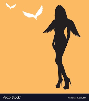 Sexy angel vector image