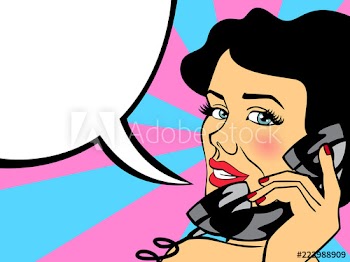 Sexy brunette woman talking on the phone