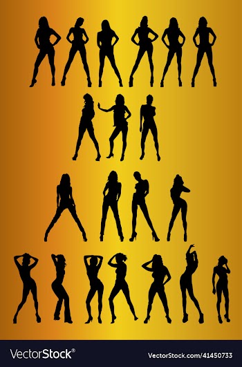 sexy girls silhouettes