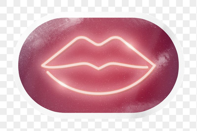 Sexy lips png neon sign, | Free PNG - rawpixel