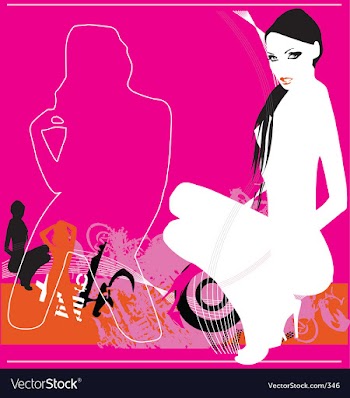Sexy model vector image