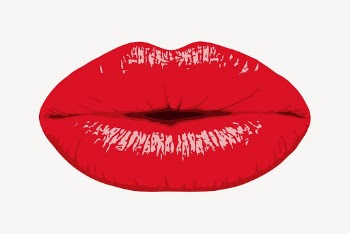 Sexy red lips sticker, Valentine's | Free PSD - rawpixel