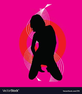 Sexy silhouette vector image
